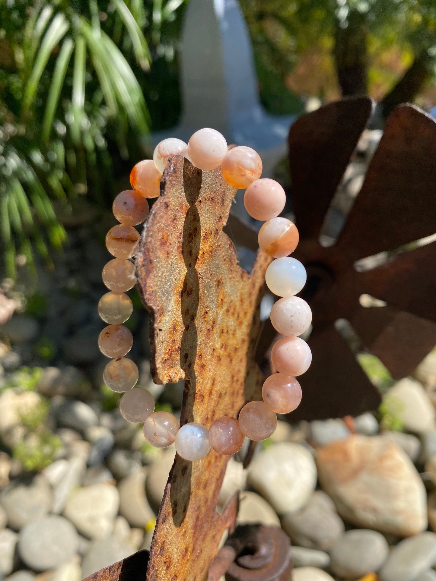 CHERRY BLOSSOM AGATE BRACELET