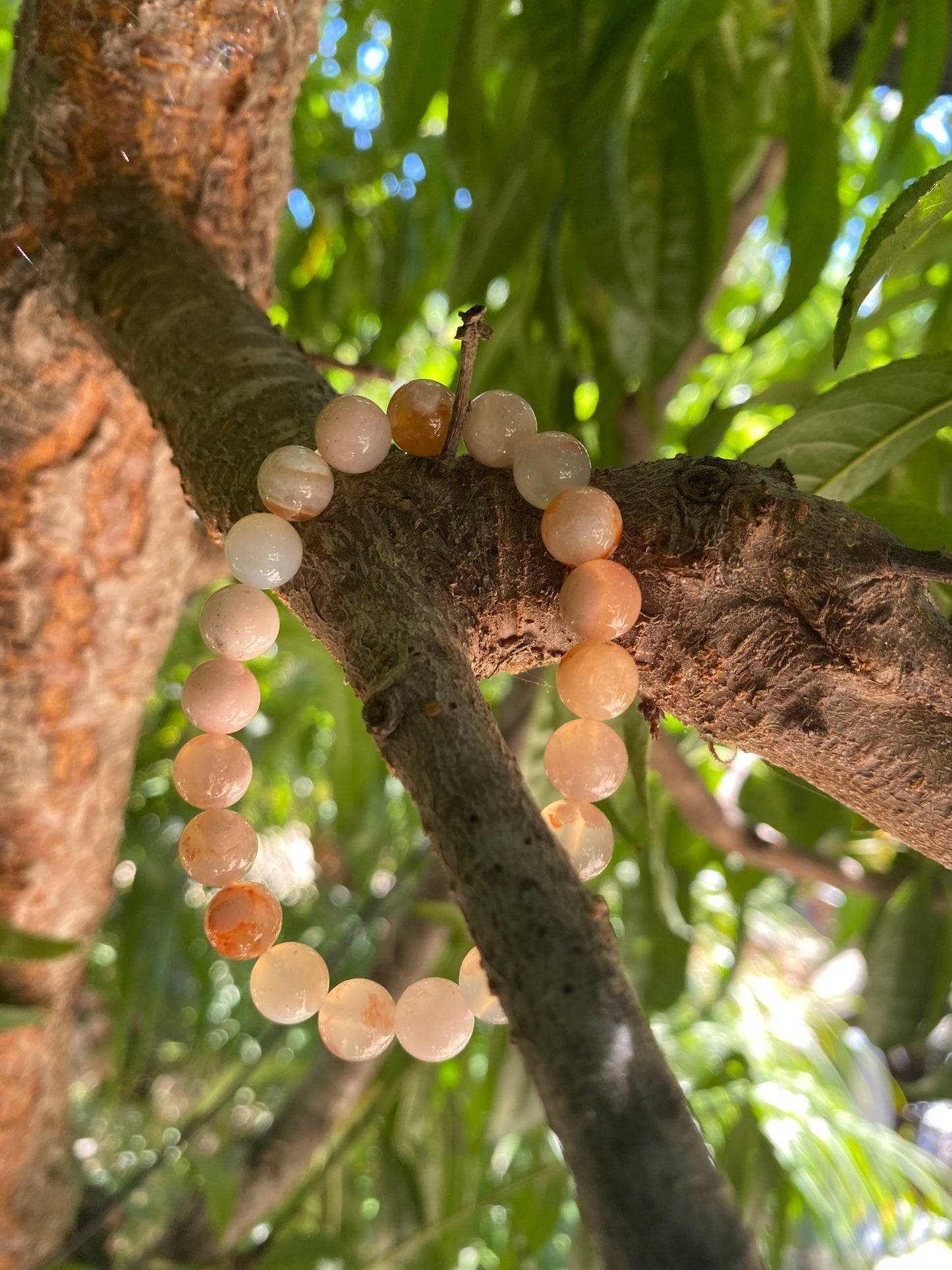 CHERRY BLOSSOM AGATE BRACELET