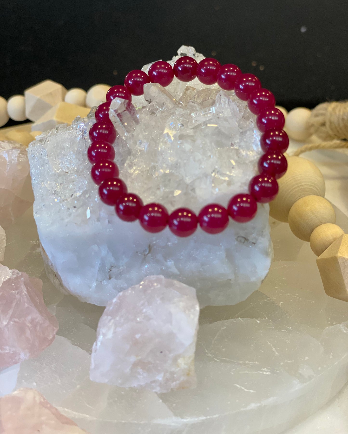 RUBY (heat treated natural ruby beads)