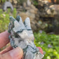 MOSS AGATE DRAGON HEAD