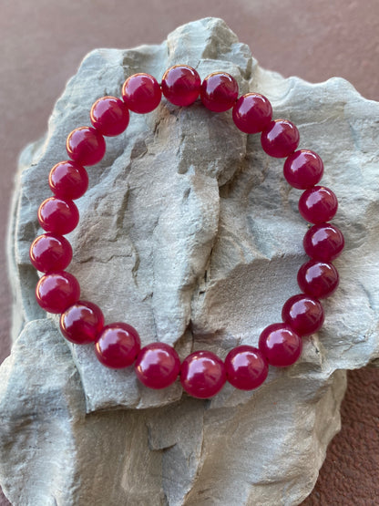 RUBY (heat treated natural ruby beads)