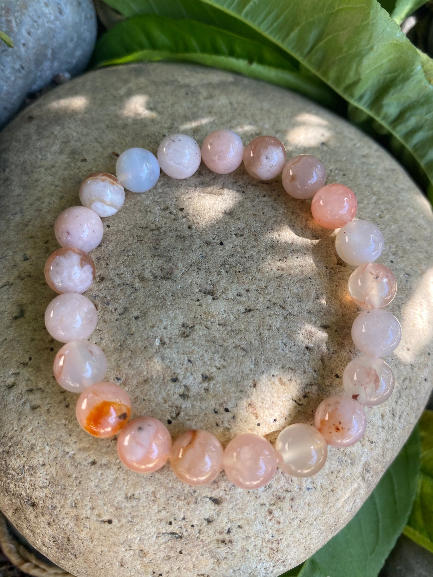 CHERRY BLOSSOM AGATE BRACELET