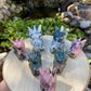 RHODONITE DRAGON HEADS