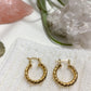 Twisted hoop earrings