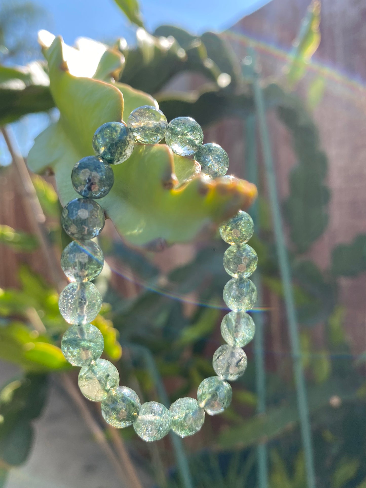 GREEN LODOLITE (aka GARDEN QUARTZ aka PHANTOM QUARTZ)