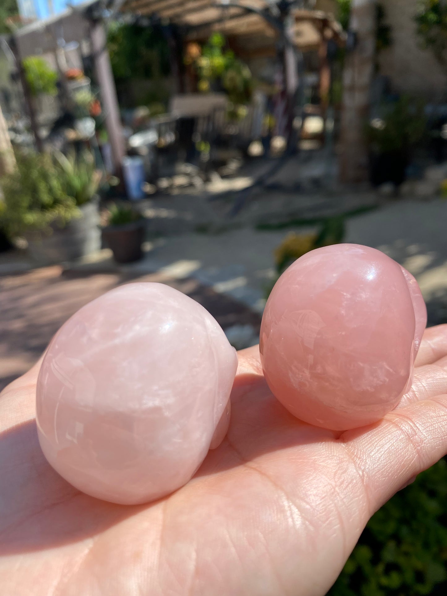 ROSE QUARTZ SKULL