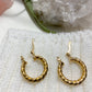 Twisted hoop earrings