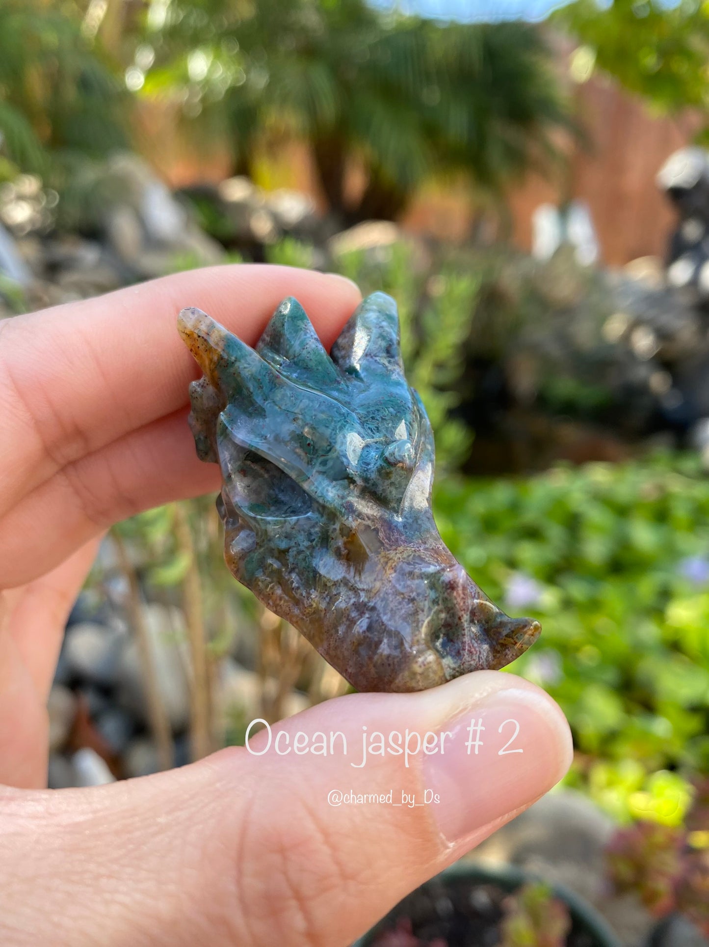 OCEAN JASPER DRAGON HEADS